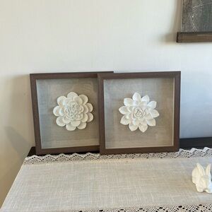 Floral Framed Wall Decor